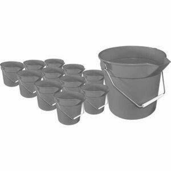 Impact Products Bucket, 10Qt, Deluxe, Gray IMP5510CT